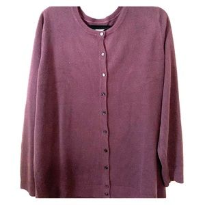 Purple Croft & Barrow cardigan